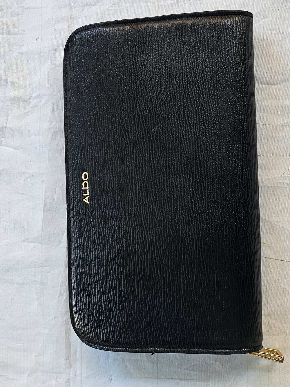 Aldo Womens Black Leather Wallet